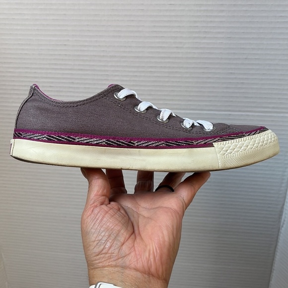 Converse Women's All Star Low Top Shoes Purple Converse Sneakers Size 6 - Picture 13 of 15